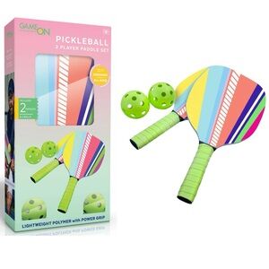 Pickleball 2 Player Paddle Set - Multicolor